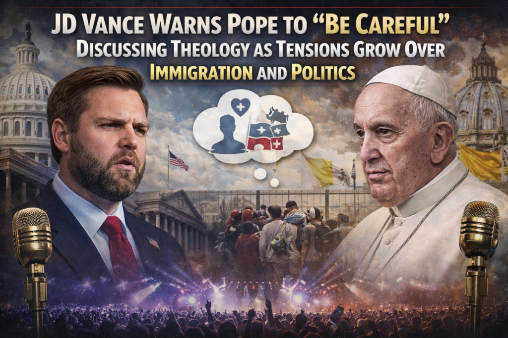 JD Vance Warns Pope to “Be Careful” Discussing Theology as Tensions Grow Over Immigration and Politics